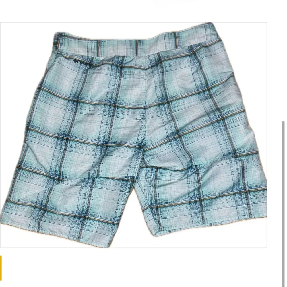 Columbia Aqua and Black Trim Hybrid Shorts